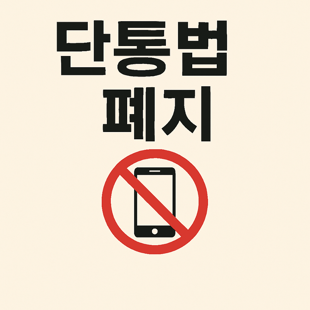 단통법이 폐지됨